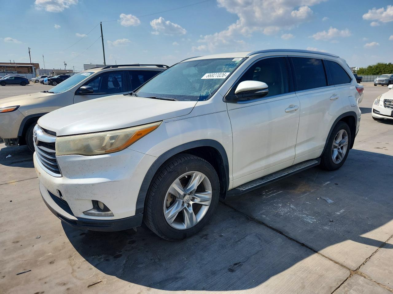 2014 Toyota Highlander Limited Белый vin: 5TDDKRFH6ES028029