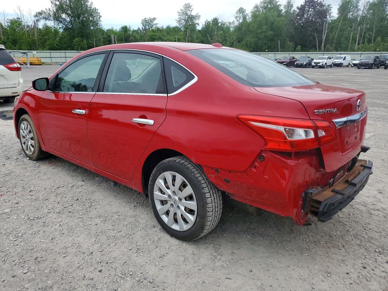 2017 Nissan Sentra Sv Red vin: 3N1AB7AP7HL669967