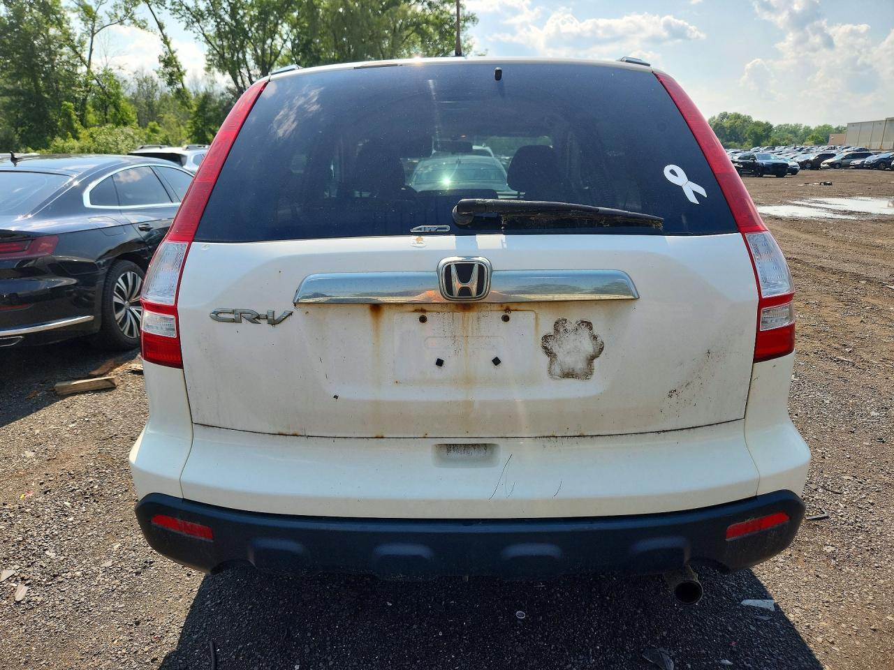 2009 Honda Cr-v Ex White vin: 5J6RE48549L019611