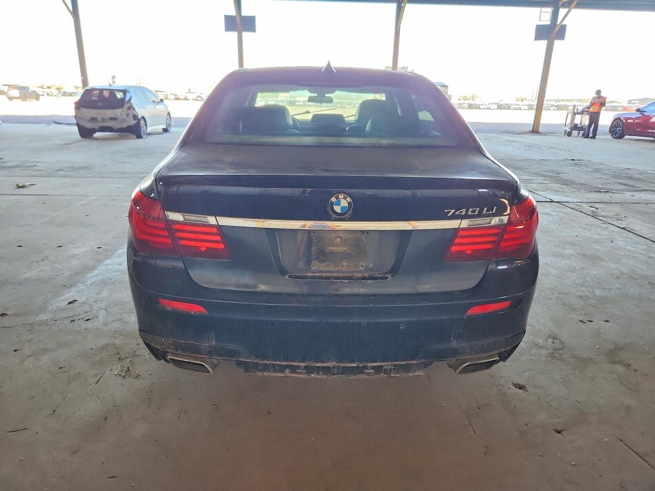 2015 Bmw 740 Li Black vin: WBAYE4C58FD139004