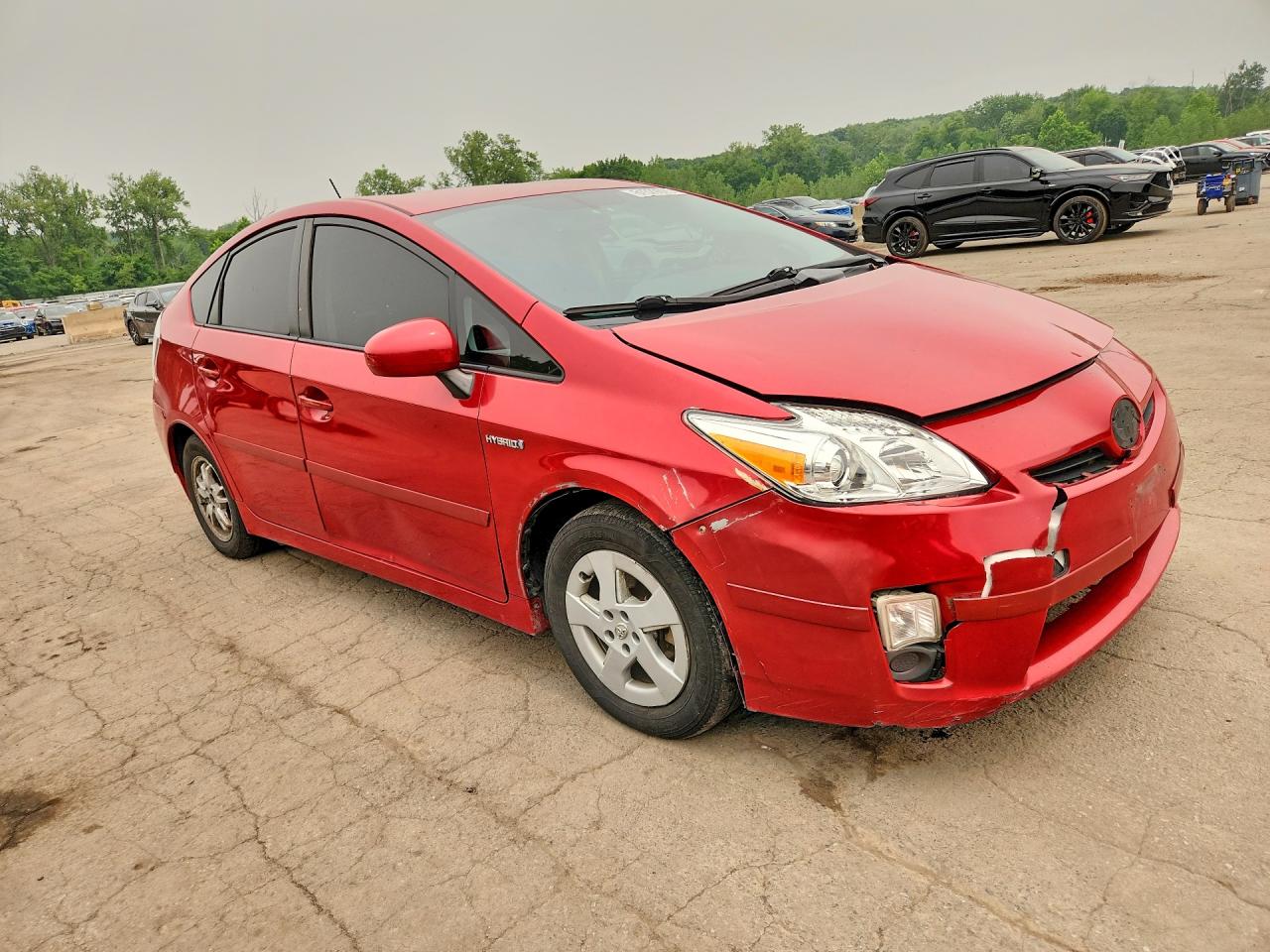 2010 Toyota Prius Iv Red vin: JTDKN3DU4A0050572