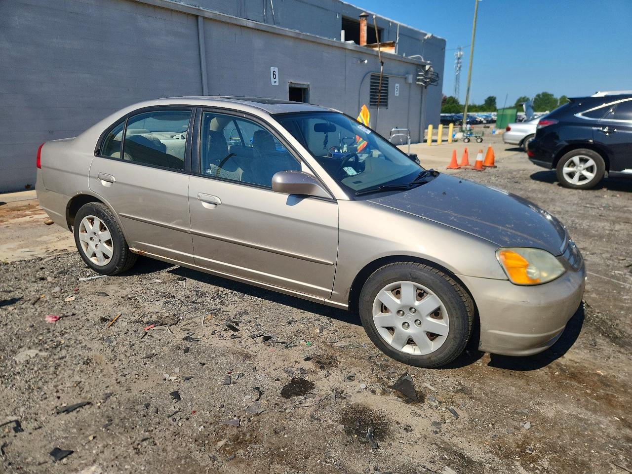 2002 Honda Civic Ex Gold vin: 1HGES26822L051656