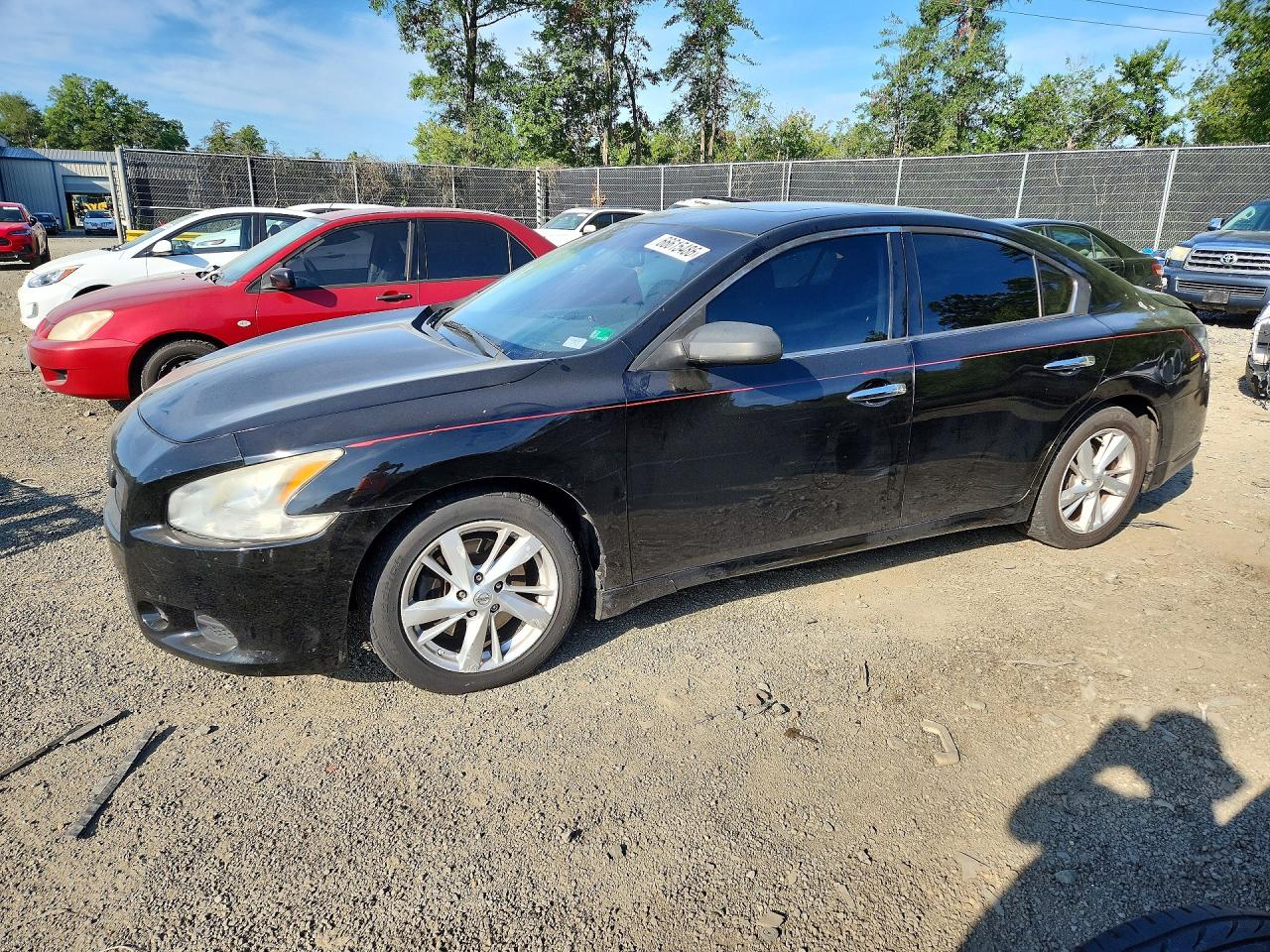 2014 Nissan Maxima 3.5 S Black vin: 1N4AA5AP7EC444093