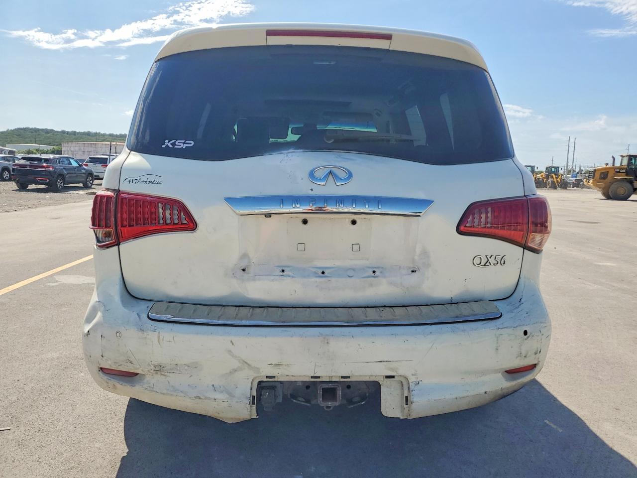 2011 Infiniti Qx56 Base White vin: JN8AZ2NE1B9006161