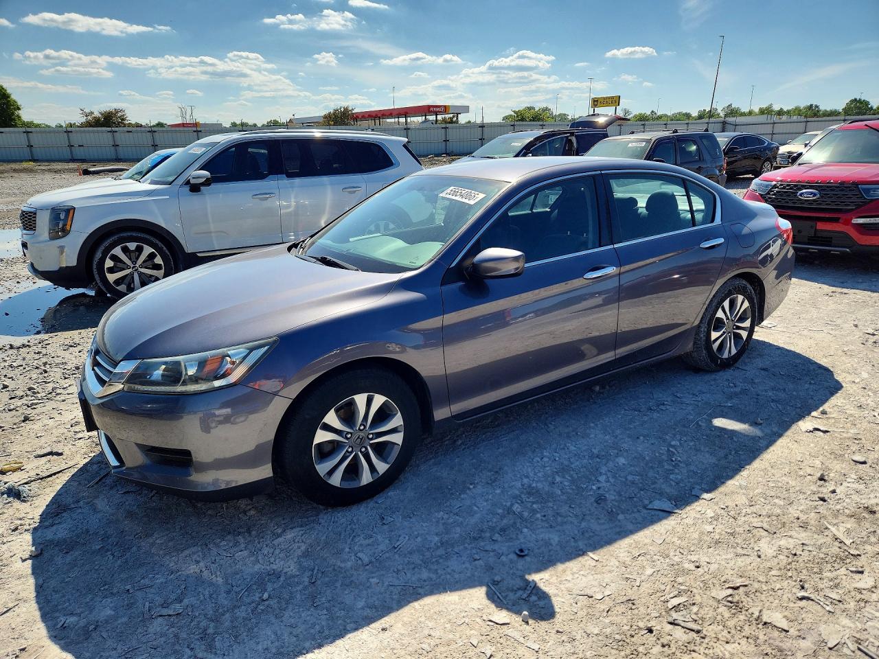 2014 Honda Accord Lx Gray vin: 1HGCR2F39EA273828