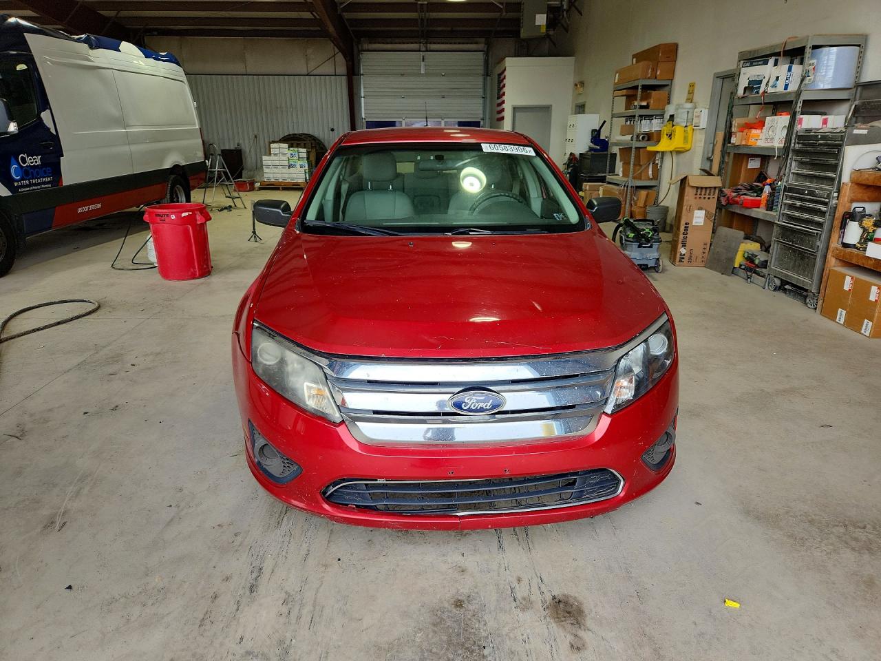 2010 Ford Fusion S Maroon vin: 3FAHP0GA7AR427096