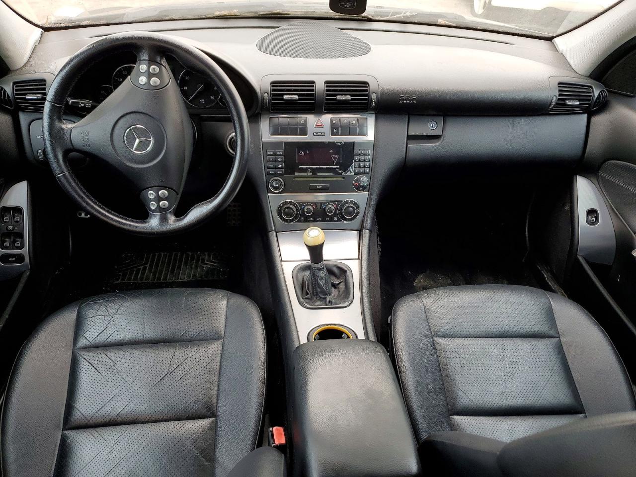 2006 Mercedes-benz C 230 Black vin: WDBRF52H66F743594