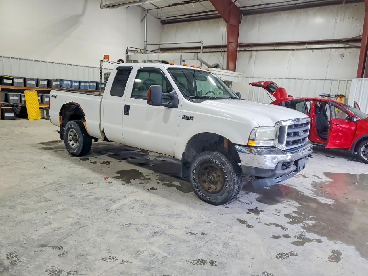 2004 Ford F250 Super Duty White vin: 1FTNX21L24EE08501