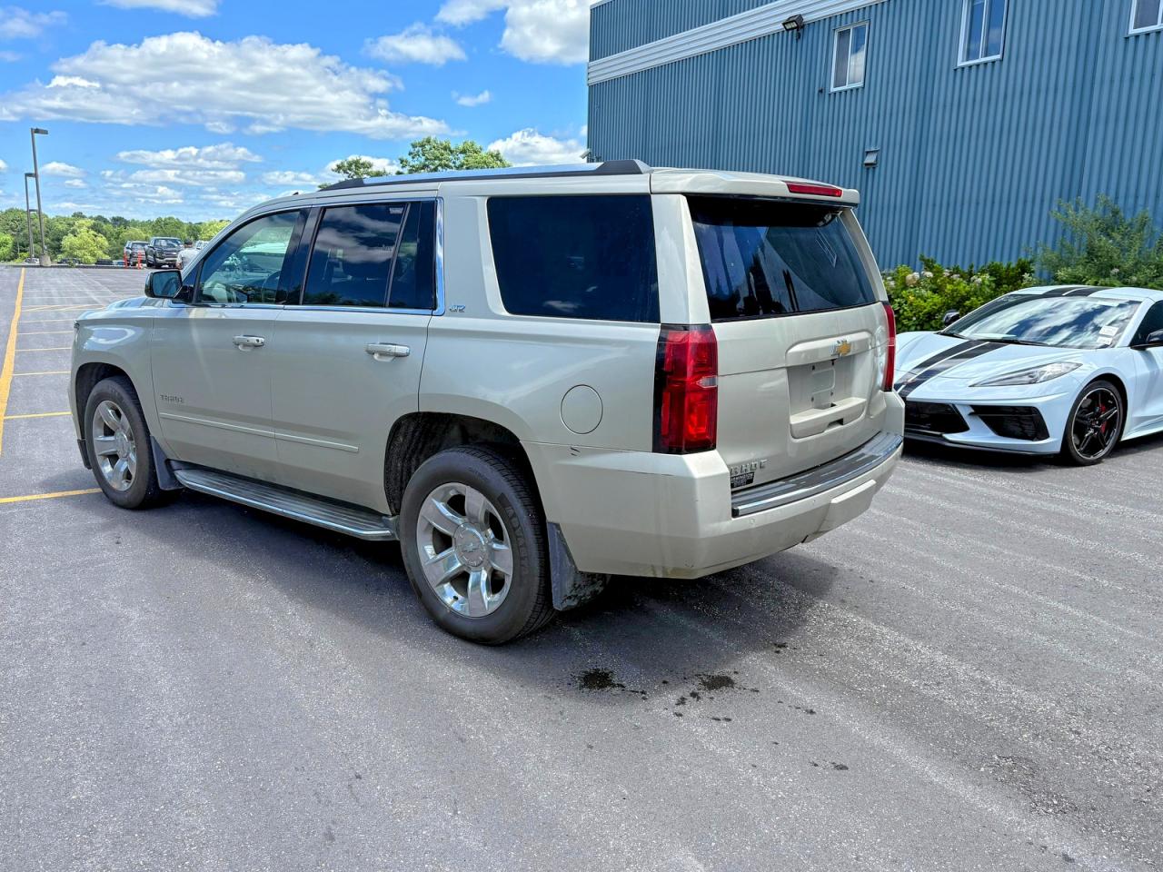 2015 Chevrolet Tahoe K1500 Ltz White vin: 1GNSKCKC8FR211258