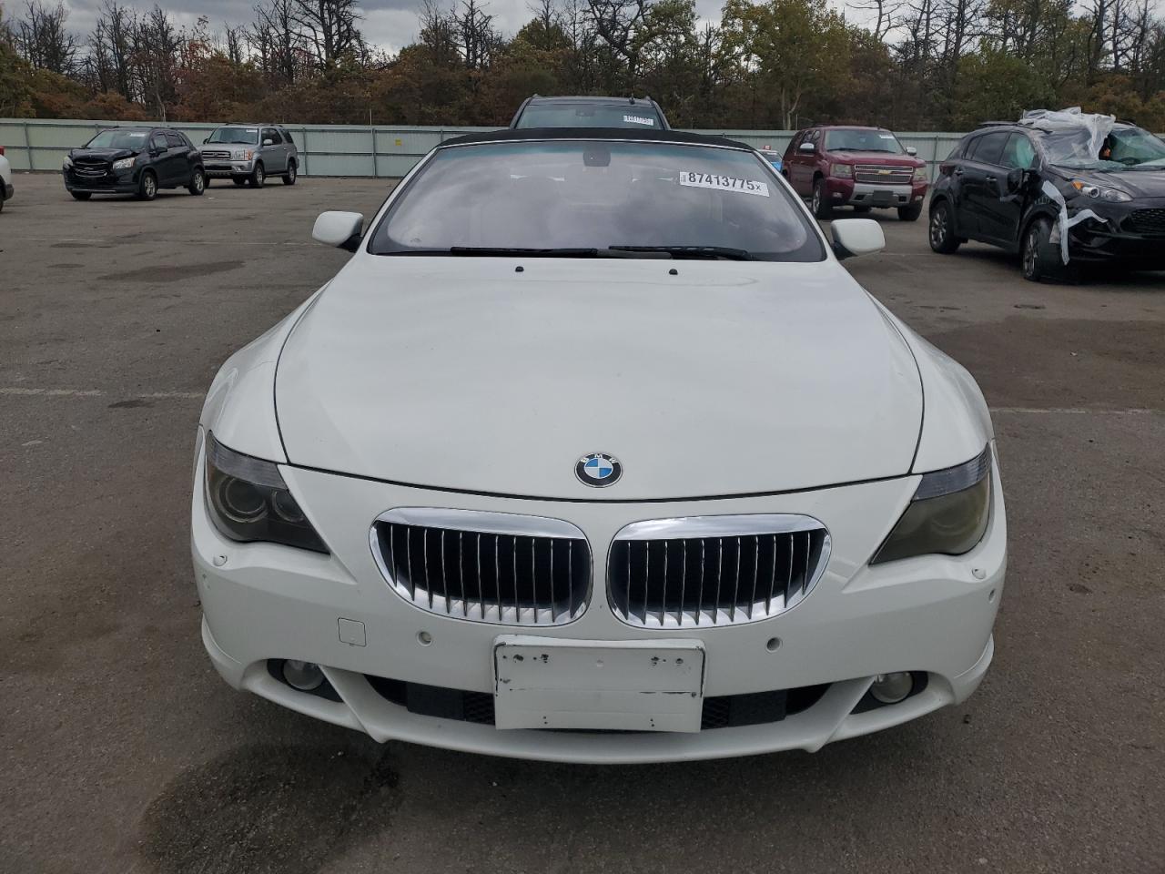 2007 Bmw 650 I White vin: WBAEK13517CN84217