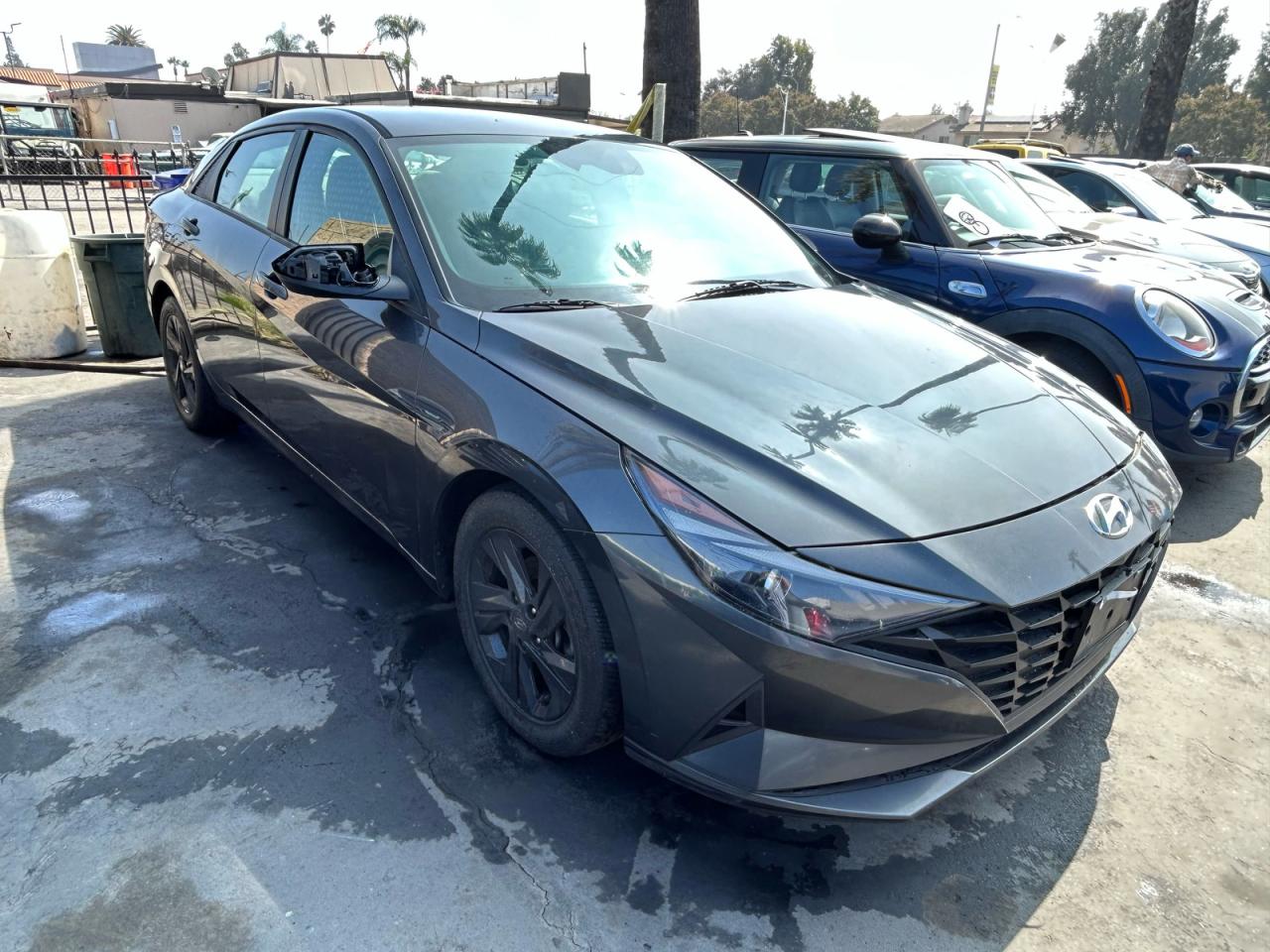 2021 Hyundai Elantra Sel Gray vin: 5NPLM4AG8MH013446