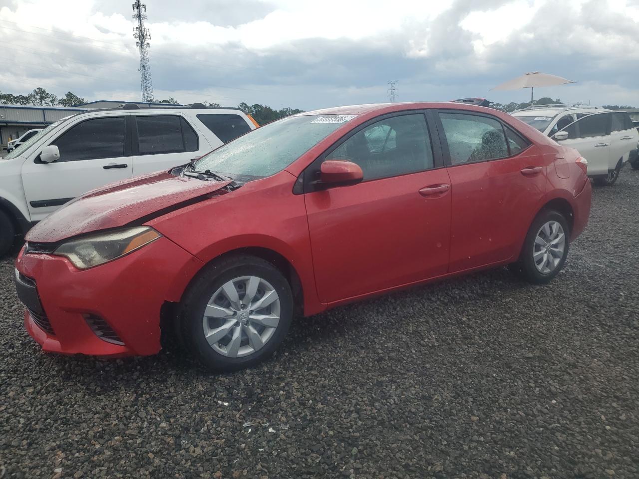 2015 Toyota Corolla Le Red vin: 5YFBURHE7FP257804