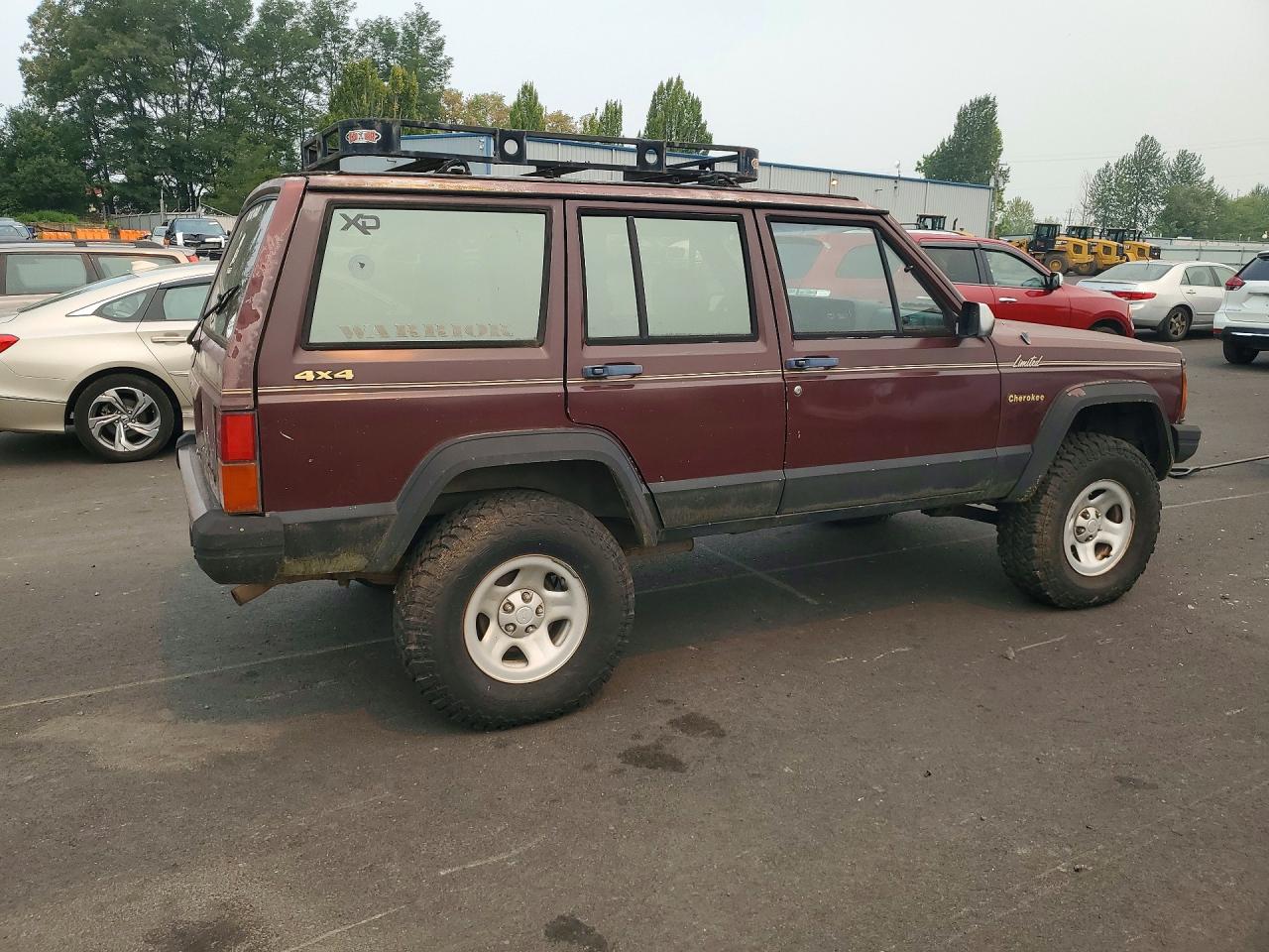 1988 Jeep Cherokee Limited Maroon vin: 1JCMT7895JT133632