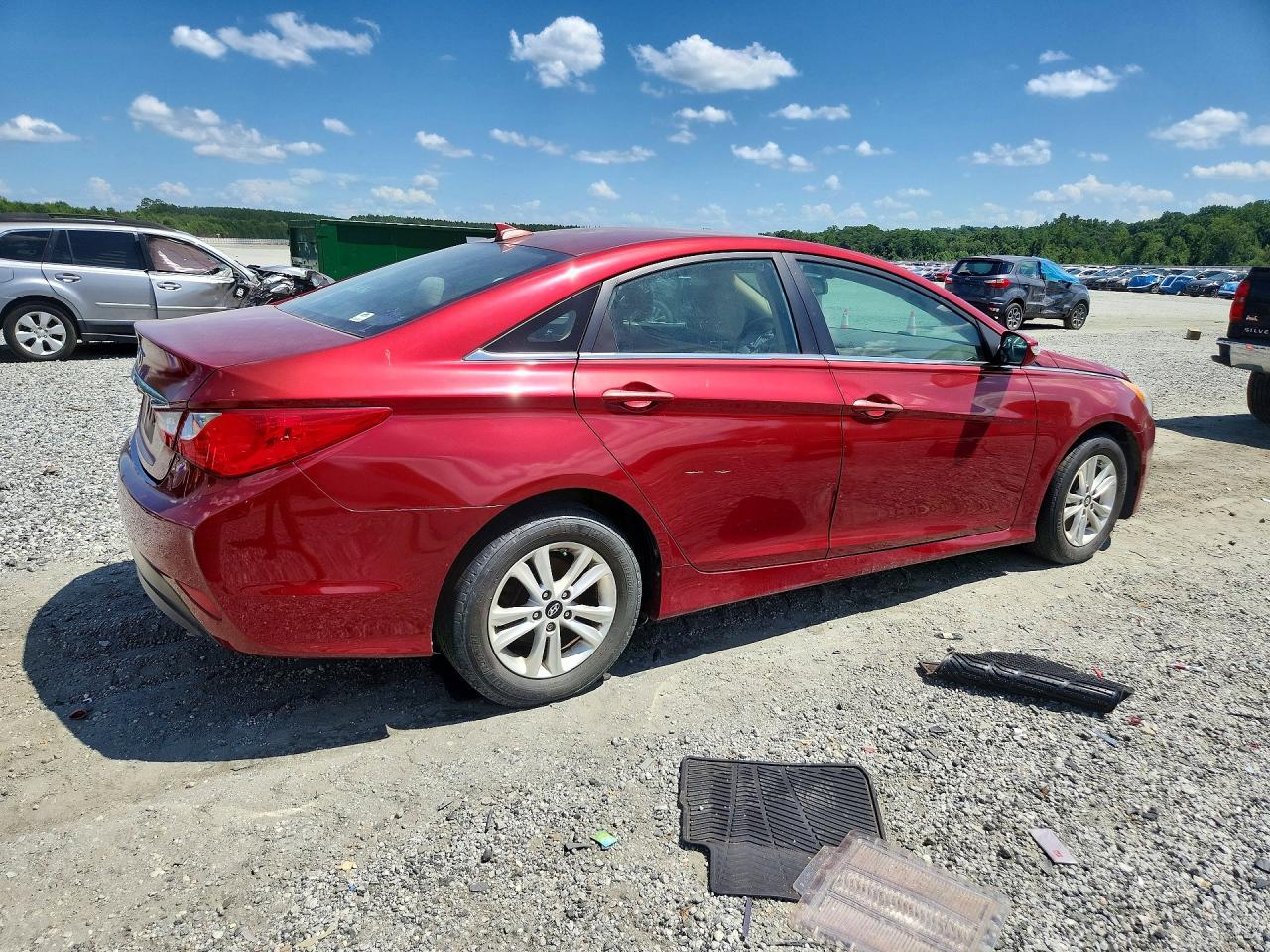 2014 Hyundai Sonata Gls Красный vin: 5NPEB4AC2EH928886