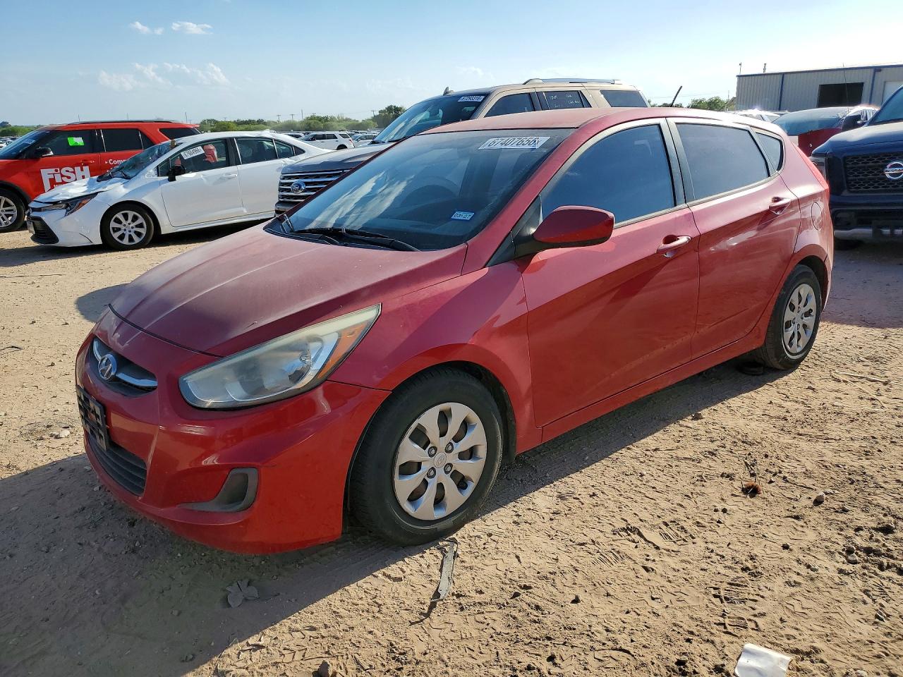 2015 Hyundai Accent Gs Red vin: KMHCT5AEXFU213661