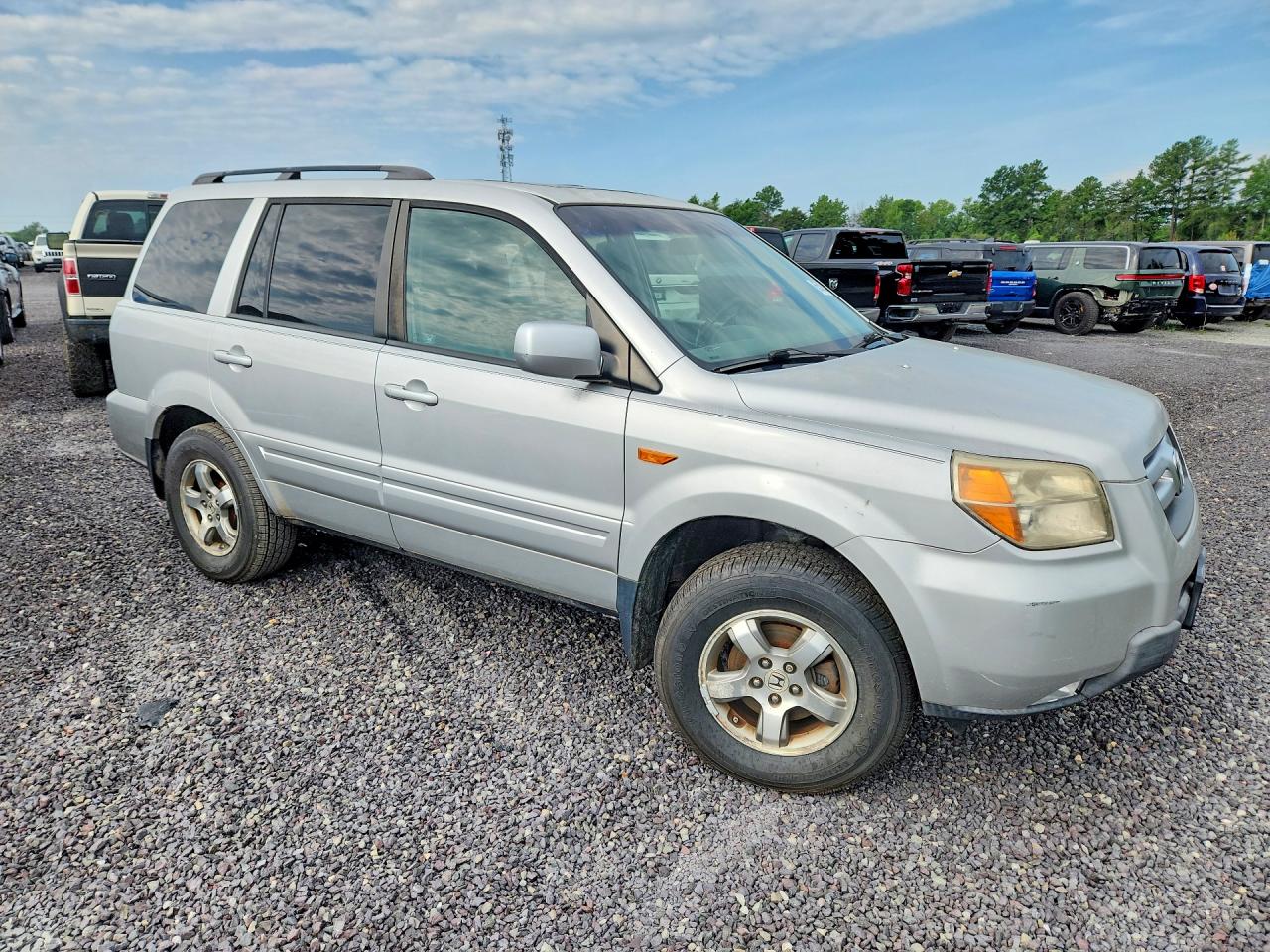 2008 Honda Pilot Exl Silver vin: 5FNYF28738B030556
