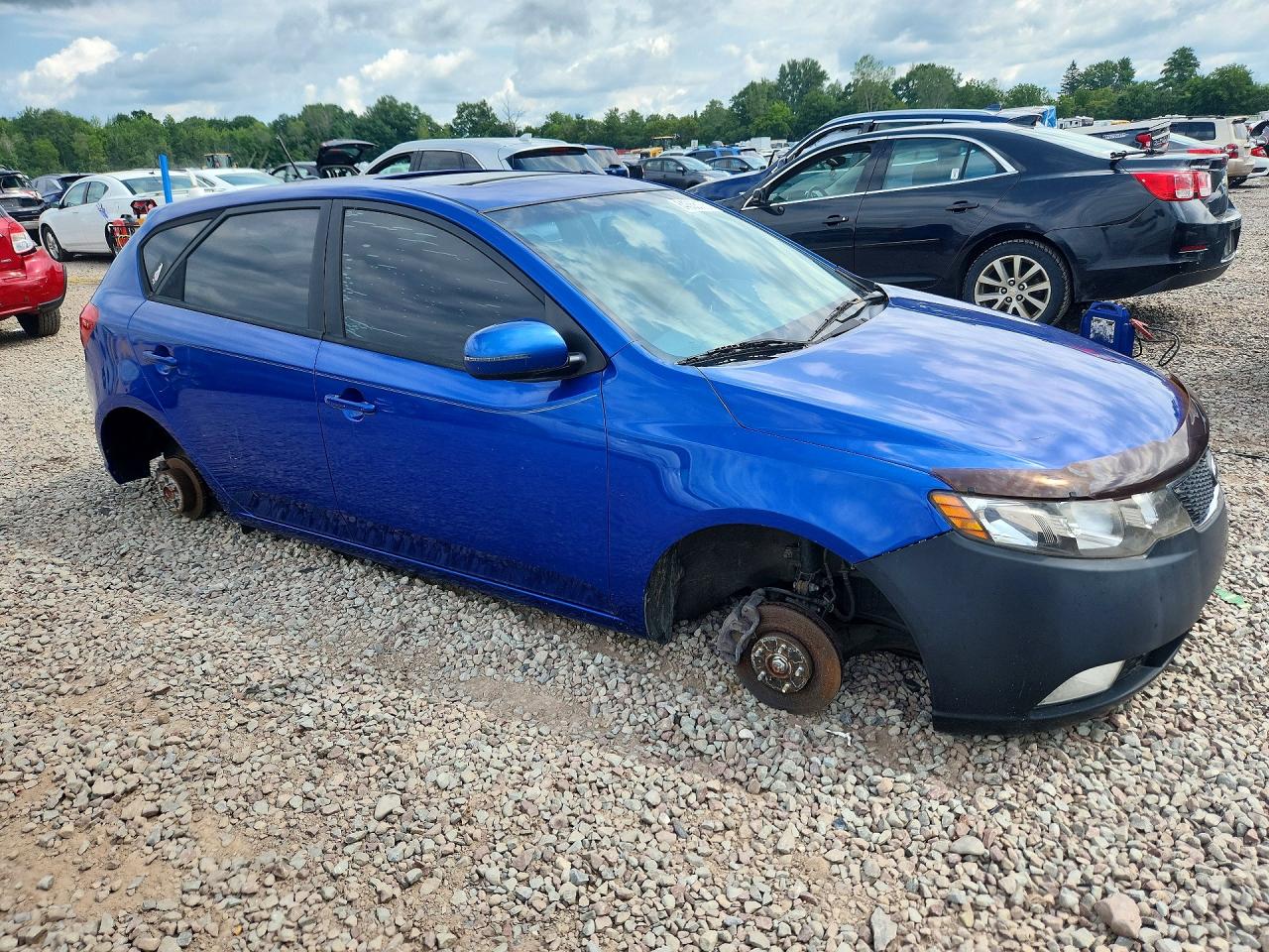 2011 Kia Forte5 Sx Blue vin: KNAFW5A38B5372946