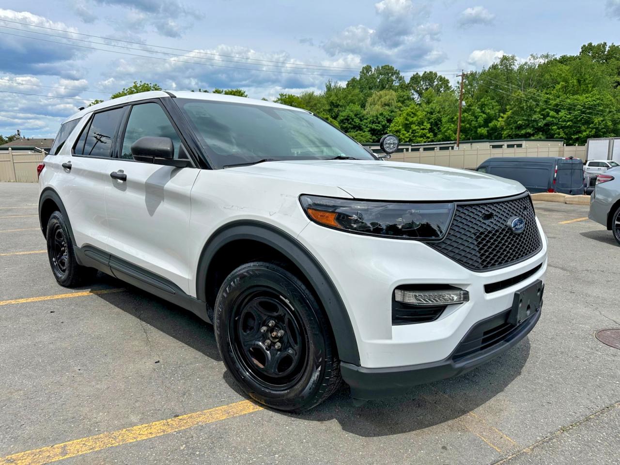2022 Ford Explorer Police Interceptor Белый vin: 1FM5K8AW7NNA02285