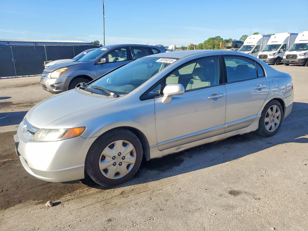 2008 Honda Civic Lx Серебряный vin: 1HGFA15578L008755