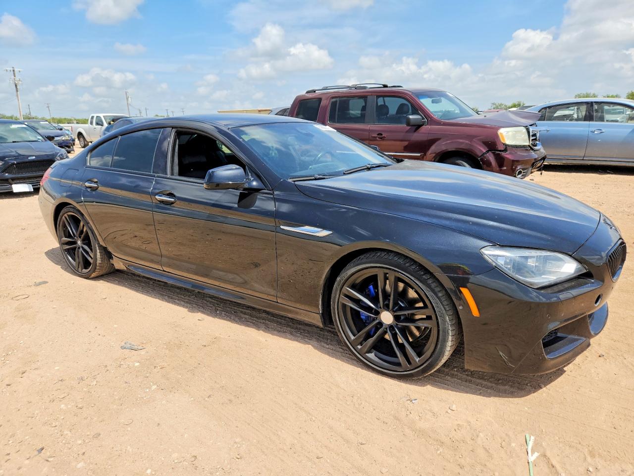 2014 Bmw 650 I Gran Coupe Black vin: WBA6B2C52ED129085