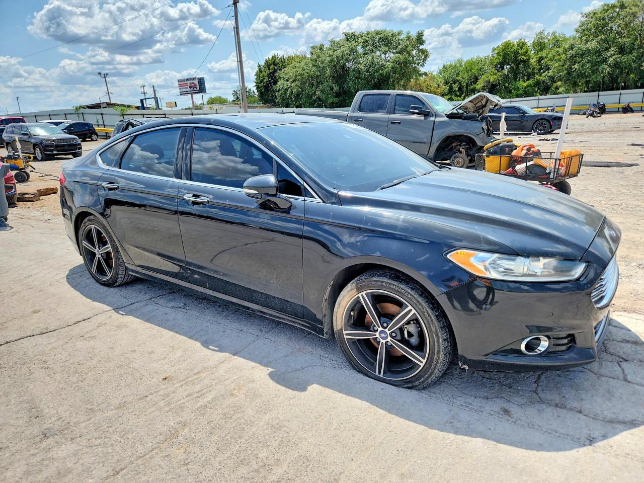 2015 Ford Fusion Titanium Black vin: 3FA6P0D91FR233933