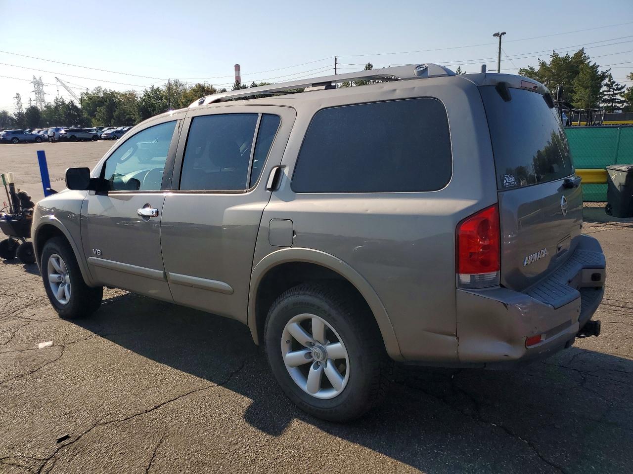 2008 Nissan Armada Se Gray vin: 5N1AA08CX8N611471