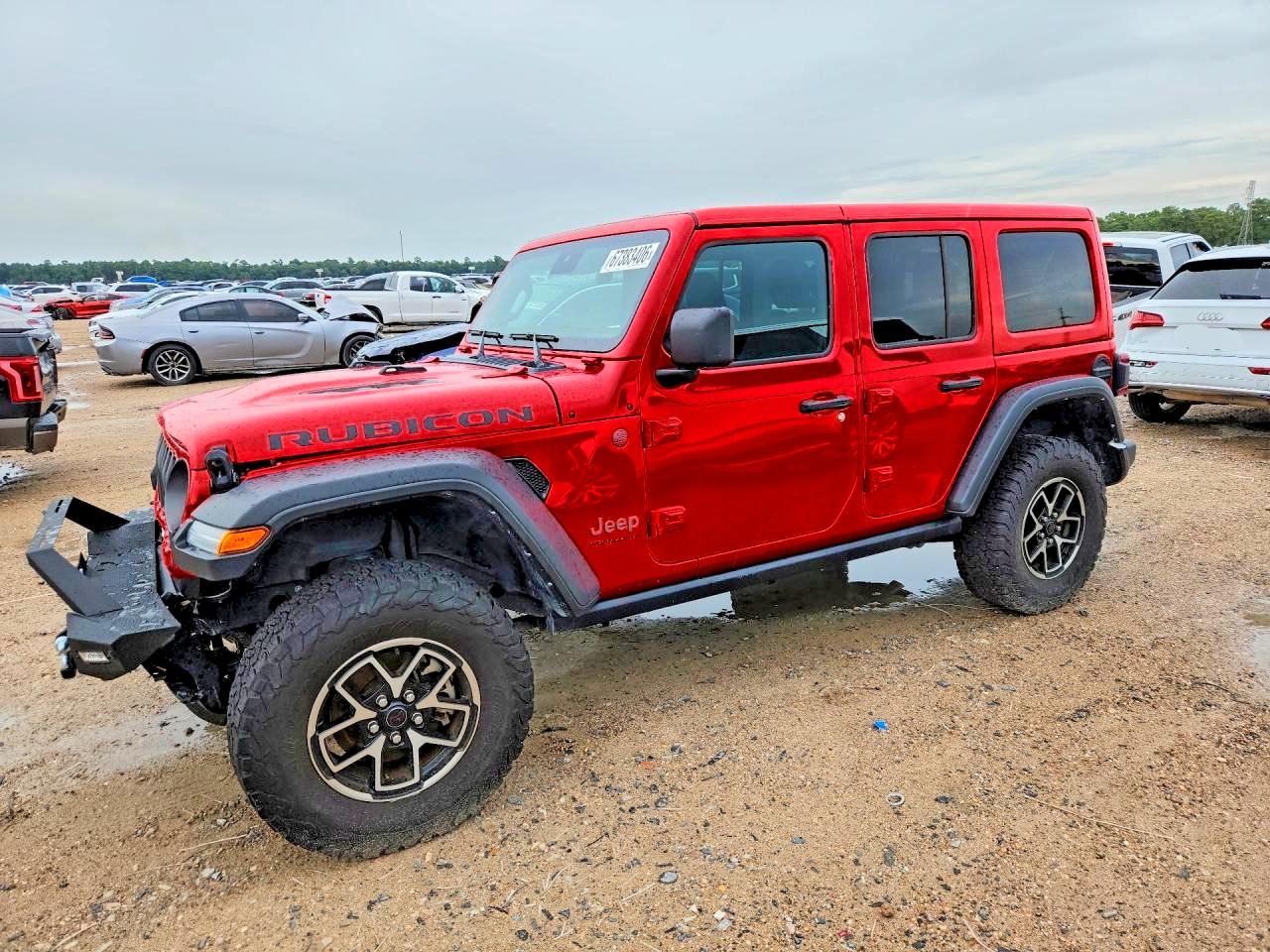 2025 Jeep Wrangler Rubicon Red vin: 1C4PJXFNXSW521461