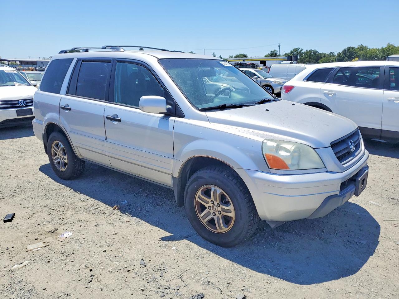 2004 Honda Pilot Exl Серебряный vin: 2HKYF18654H583268