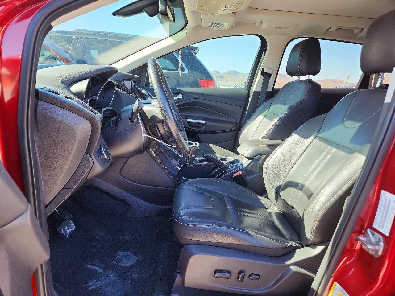 2013 Ford Escape Titanium Red vin: 1FMCU0J95DUC01725