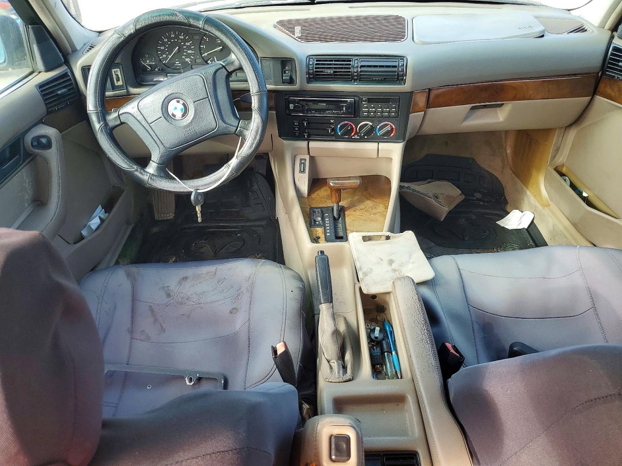 1995 Bmw 530 I Automatic Green vin: WBAHE2327SGE93490