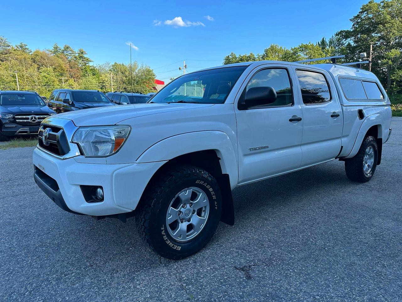 2015 Toyota Tacoma Double Cab Long Bed White vin: 3TMMU4FN3FM079413