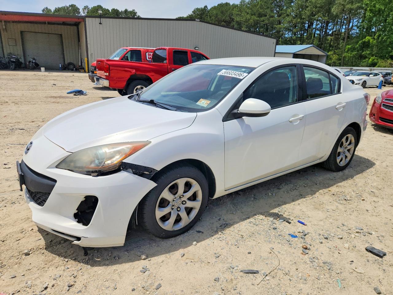 2013 Mazda 3 I White vin: JM1BL1U75D1706670