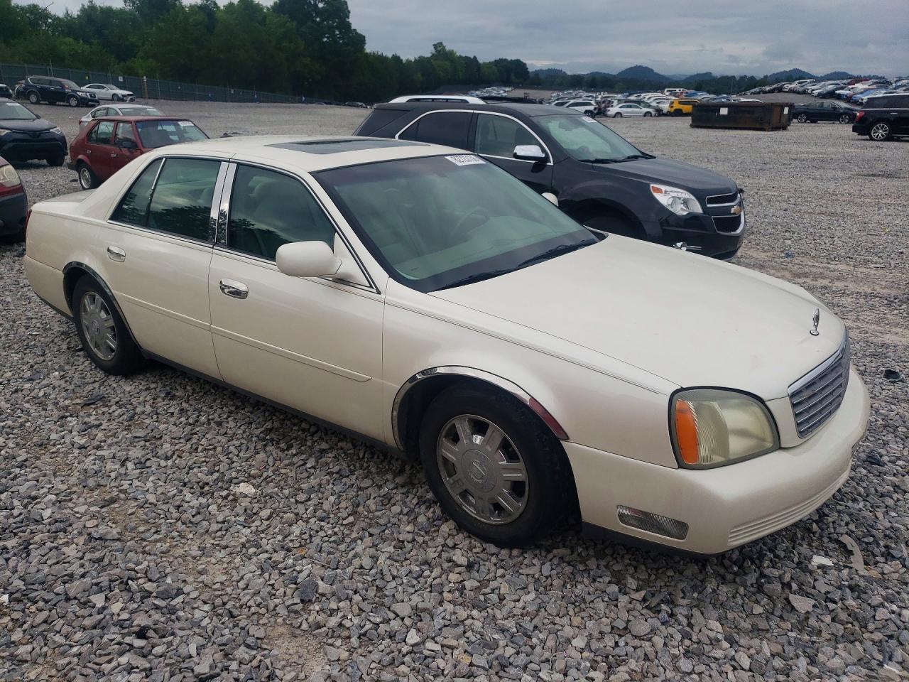 2003 Cadillac Deville White vin: 1G6KD54Y13U123137