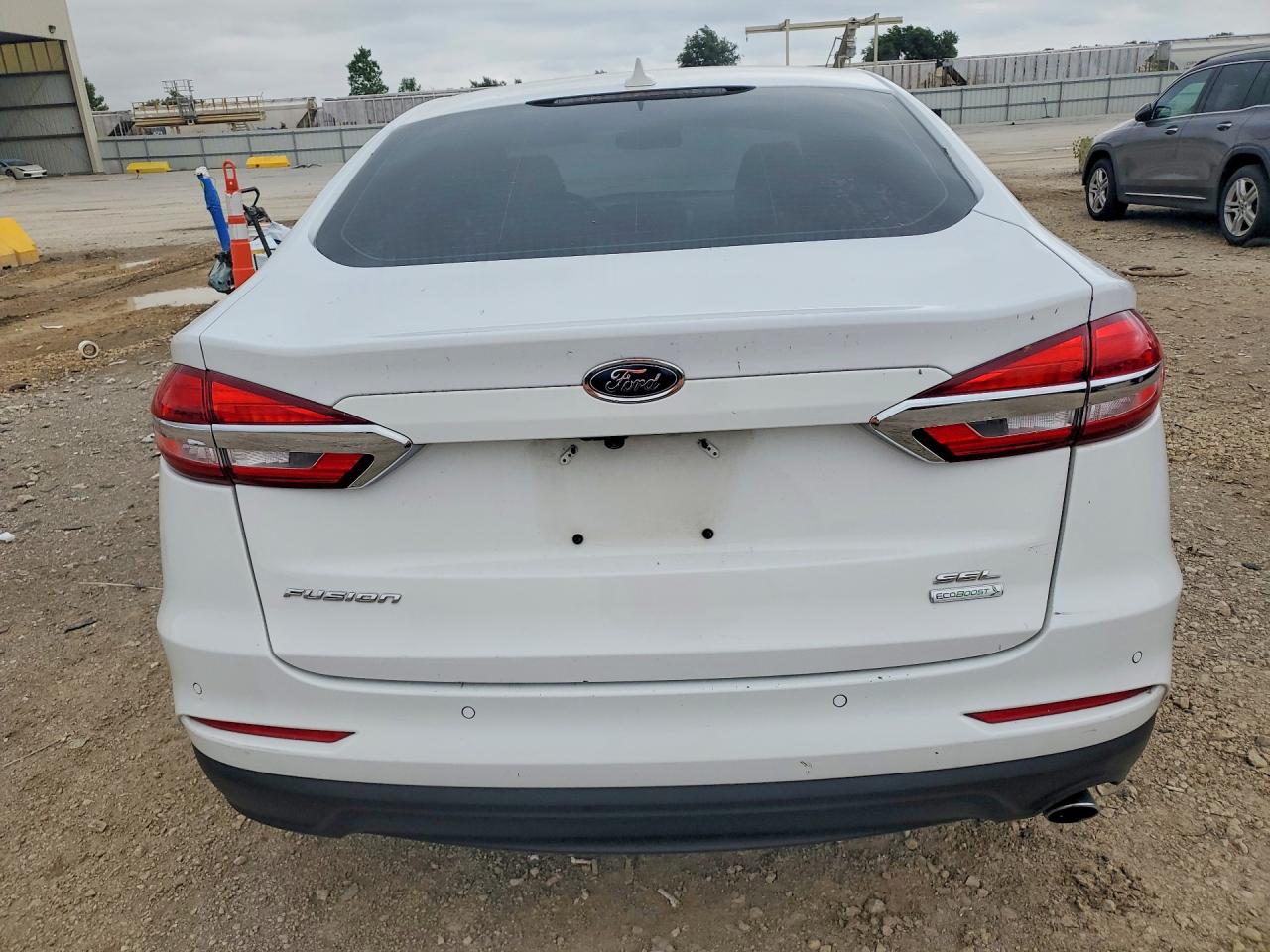 2019 Ford Fusion Sel White vin: 3FA6P0CD8KR265150