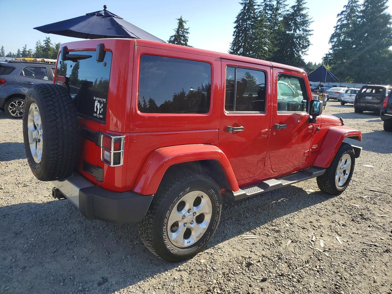 2014 Jeep Wrangler Unlimited Sahara Красный vin: 1C4HJWEG9EL292701