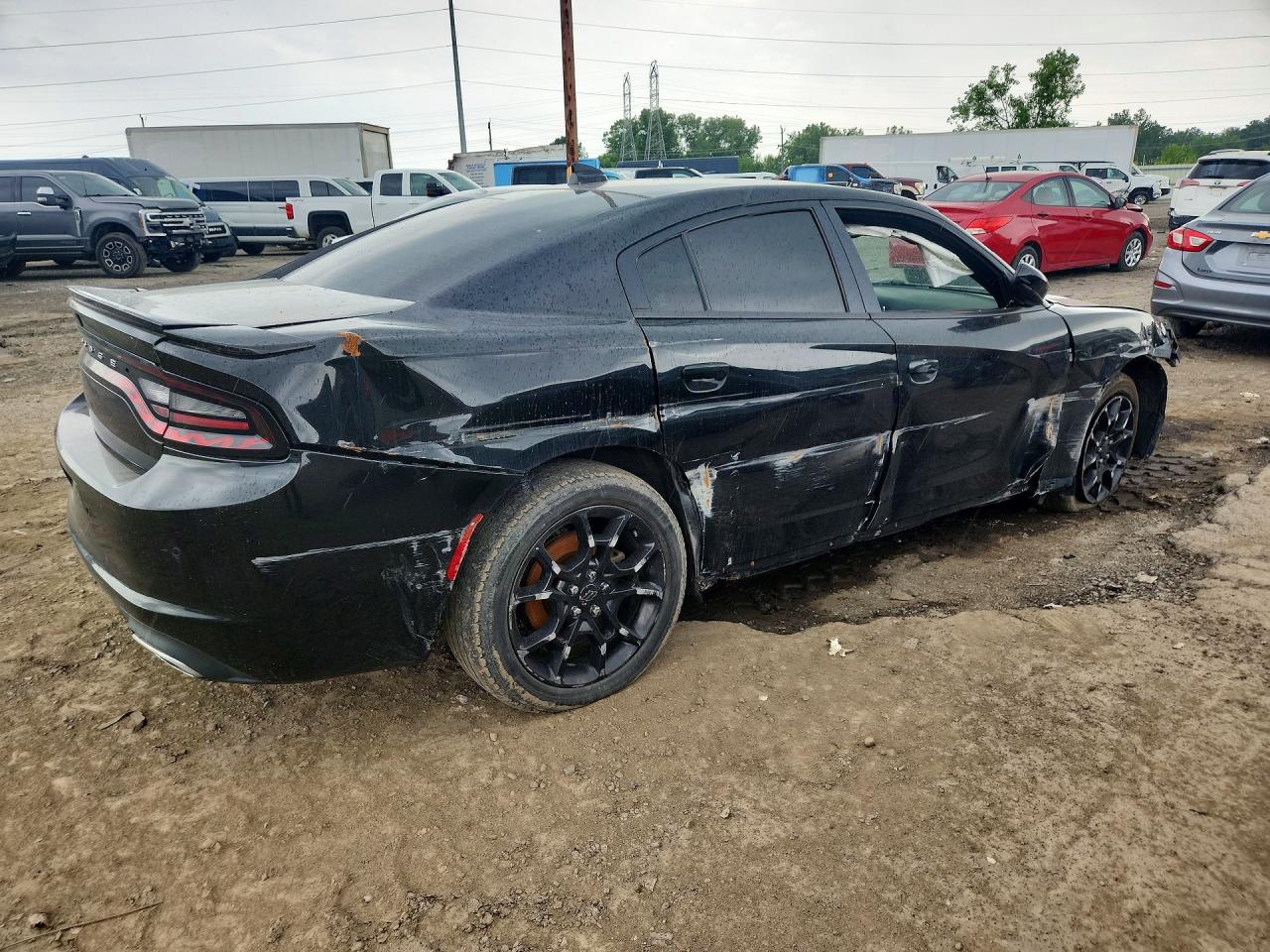 2018 Dodge Charger Gt Black vin: 2C3CDXJG8JH136044