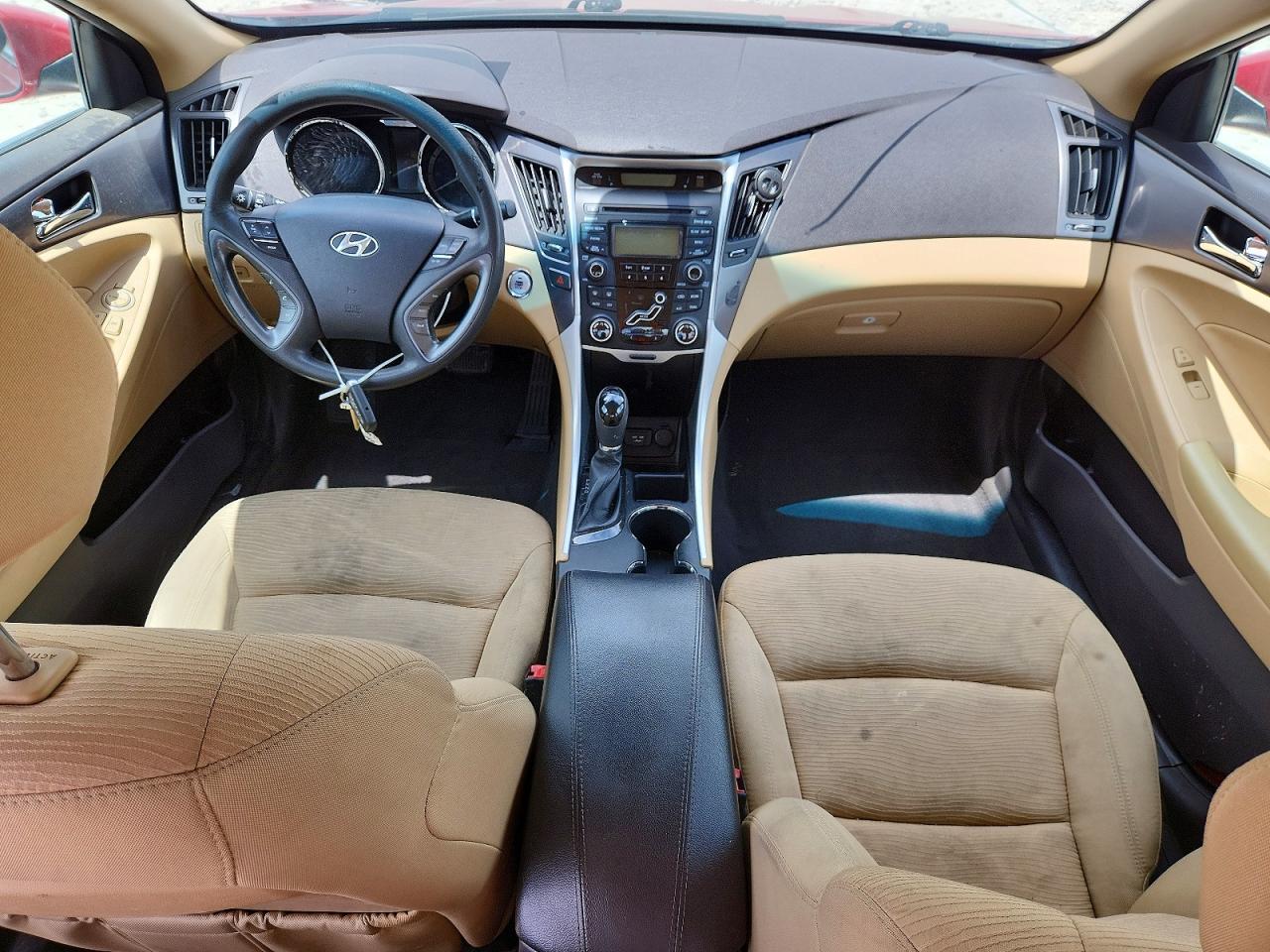 2013 Hyundai Sonata Hybrid Red vin: KMHEC4A4XDA066850