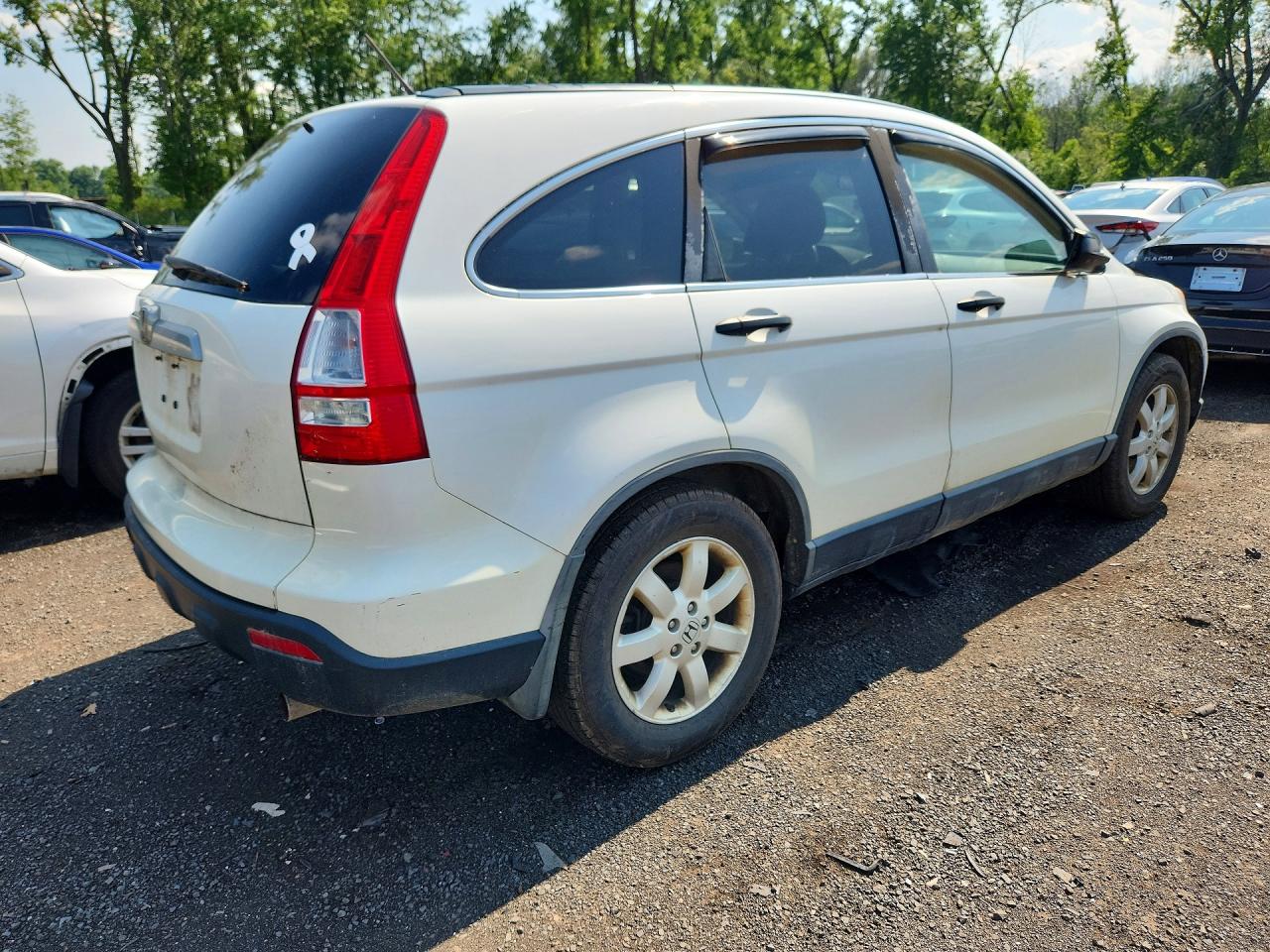 2009 Honda Cr-v Ex White vin: 5J6RE48549L019611