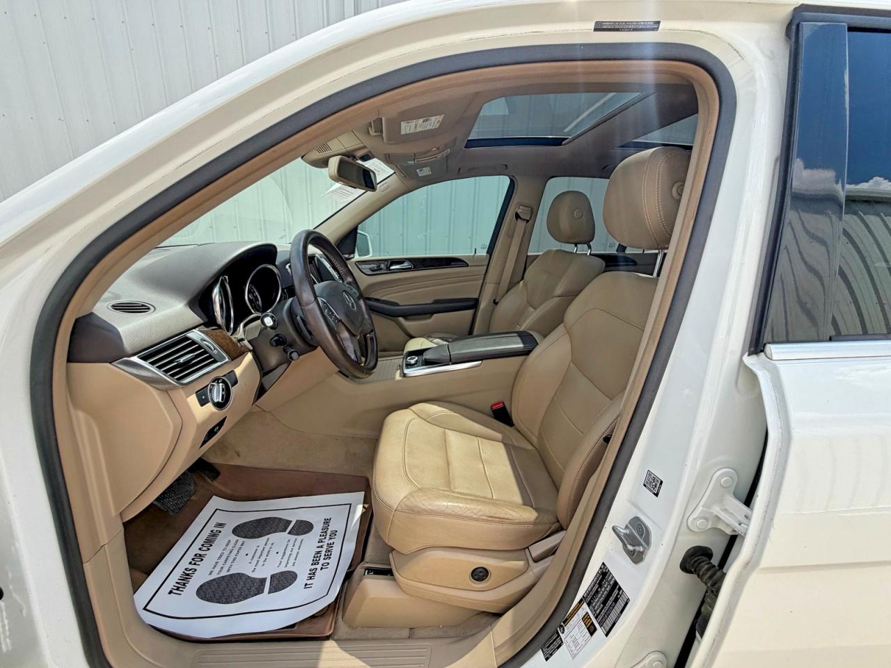 2015 Mercedes-benz Ml 350 White vin: 4JGDA5JB1FA526745