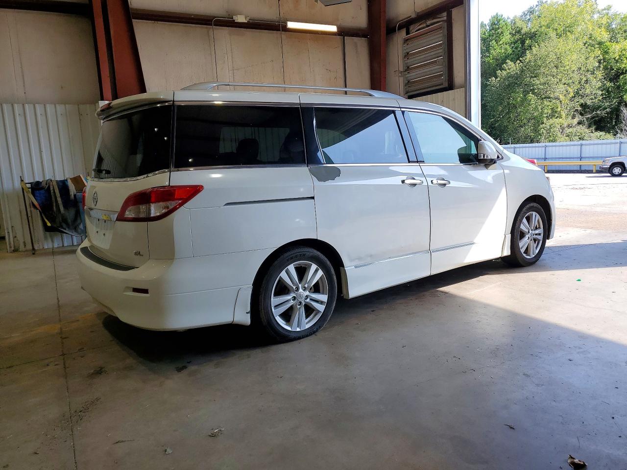 2013 Nissan Quest 3.5 S White vin: JN8AE2KP0D9066033