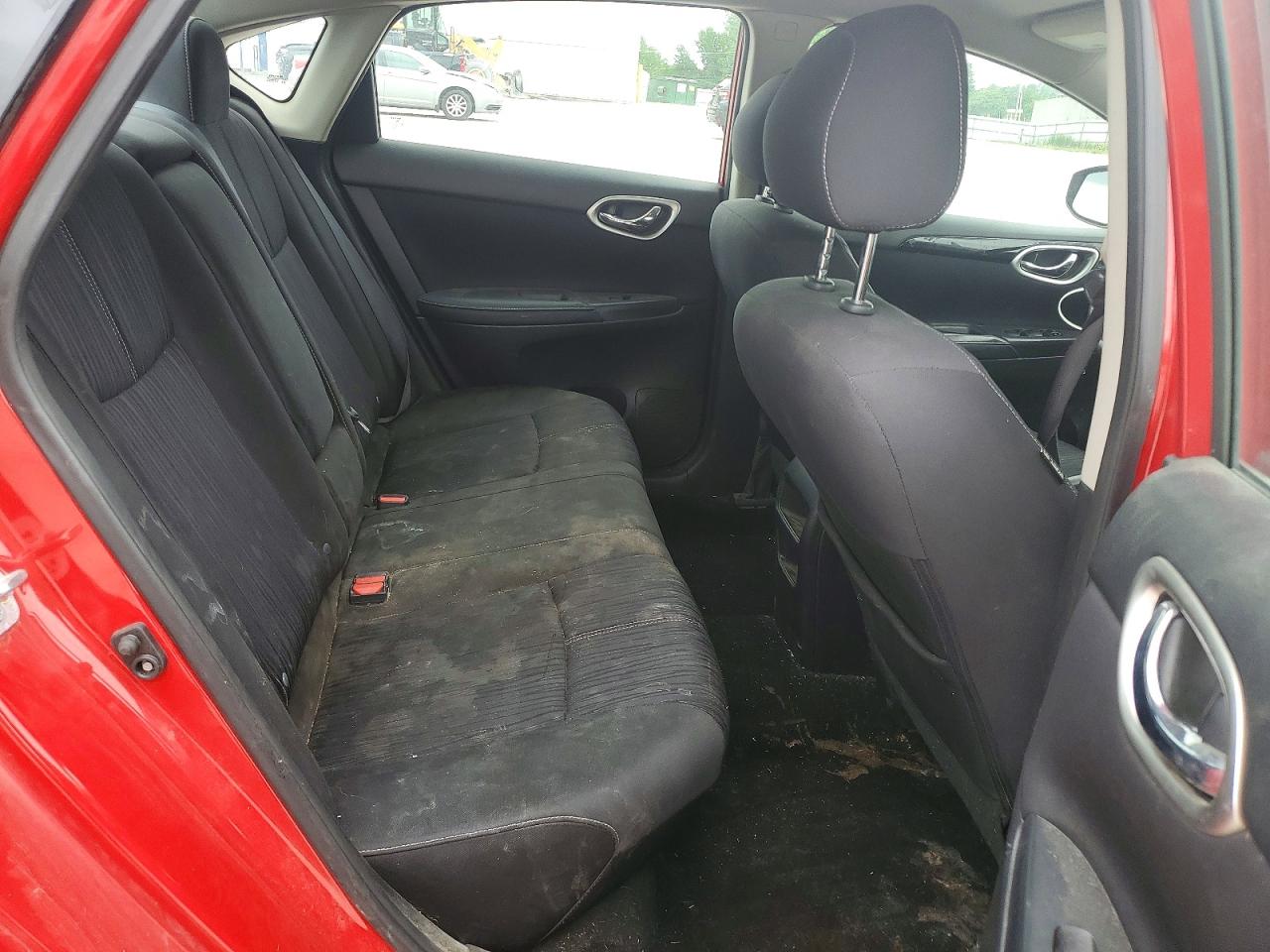2017 Nissan Sentra Sv Red vin: 3N1AB7AP7HL669967