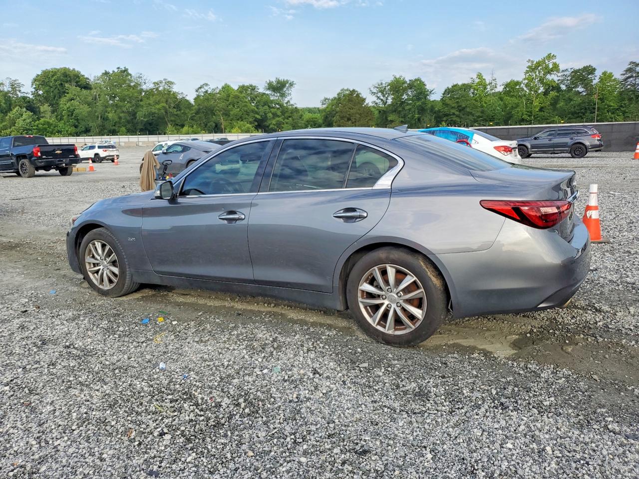 2018 Infiniti Q50 2.0t Pure Gray vin: JN1CV7AP8JM241420