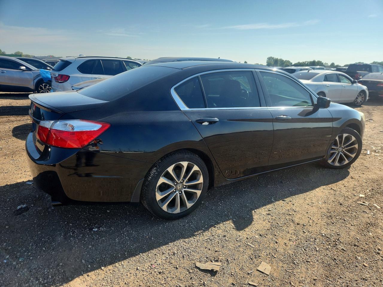 2014 Honda Accord Sport Черный vin: 1HGCR2F50EA280927