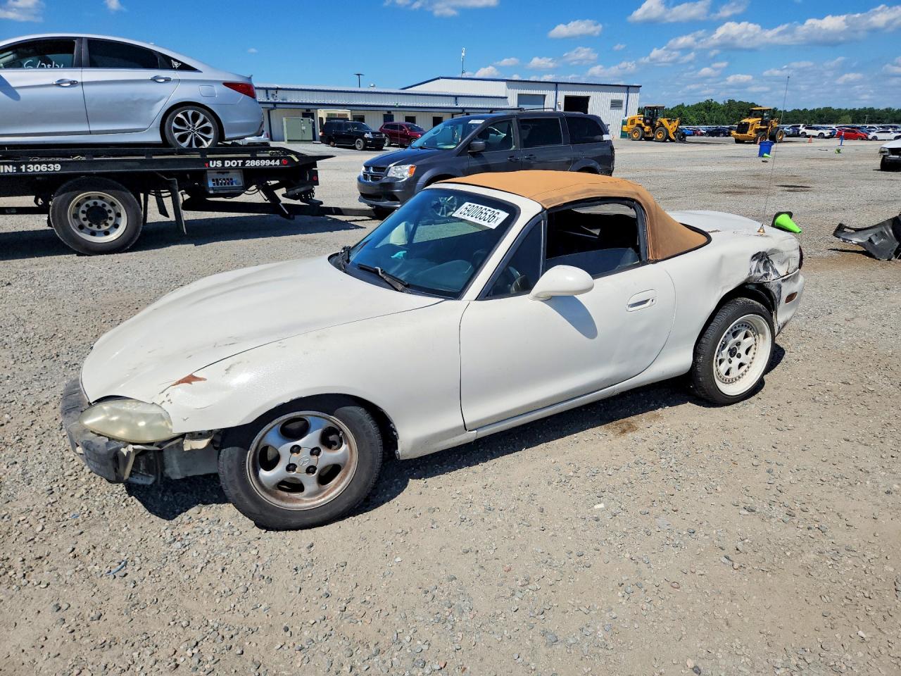 1999 Mazda Mx-5 Miata White vin: JM1NB3535X0109472