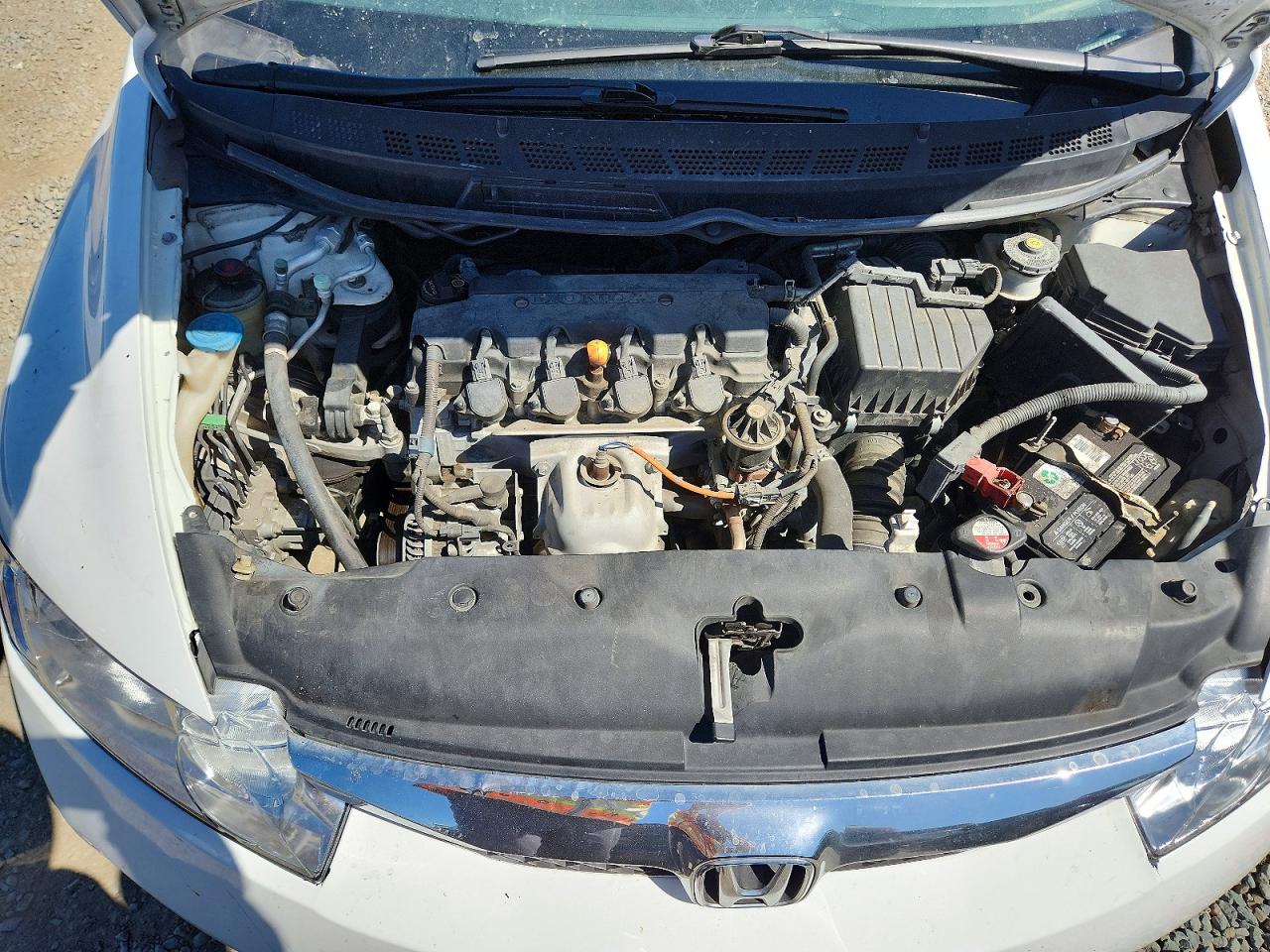 2011 Honda Civic Lx White vin: 2HGFA1F51BH309931