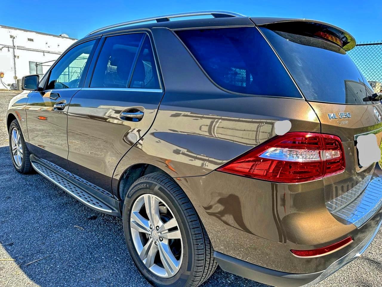 2012 Mercedes-benz Ml 350 4matic Brown vin: 4JGDA5HB2CA026708