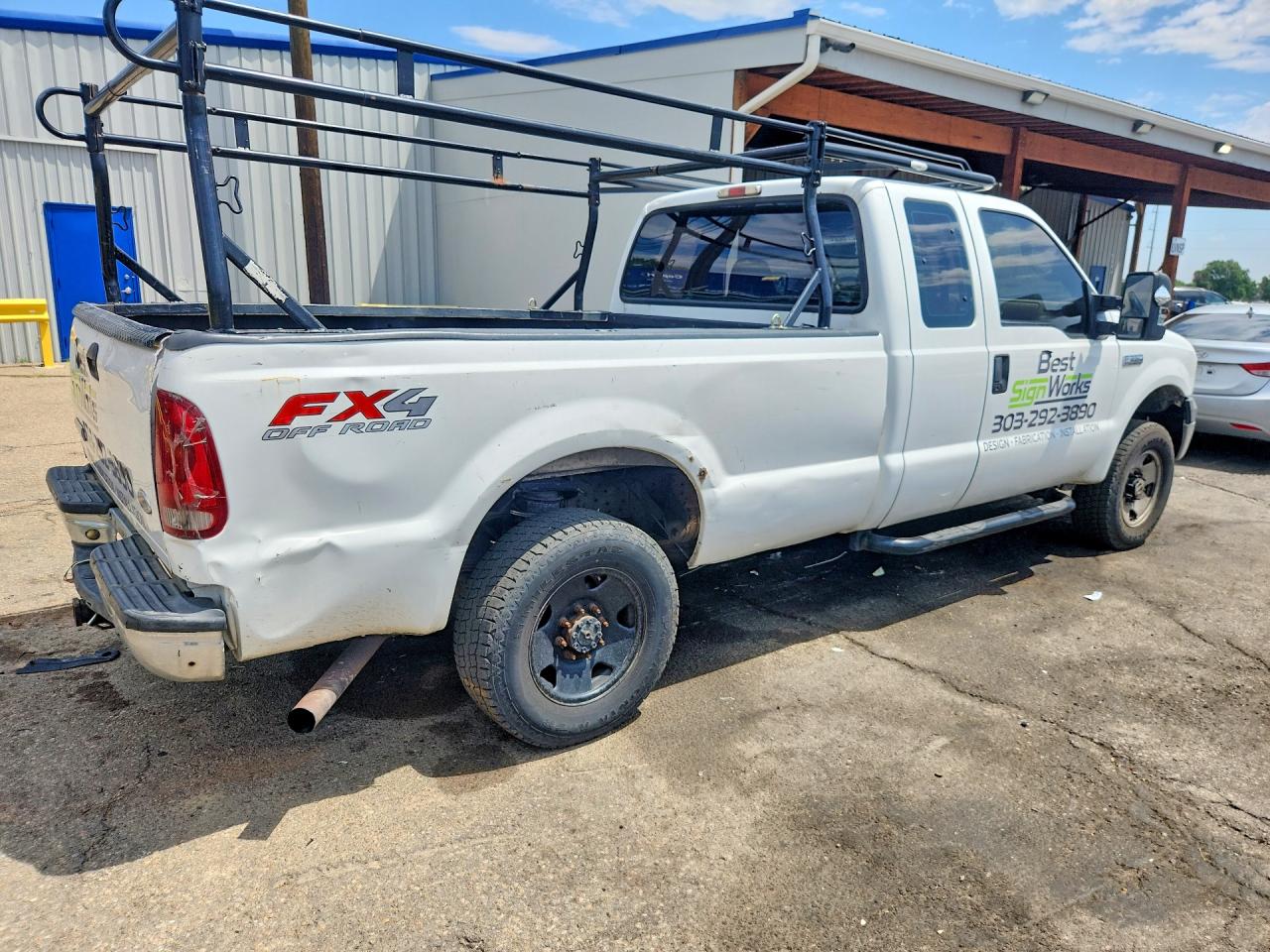 2006 Ford F250 Super Duty White vin: 1FTSX21546ED27927