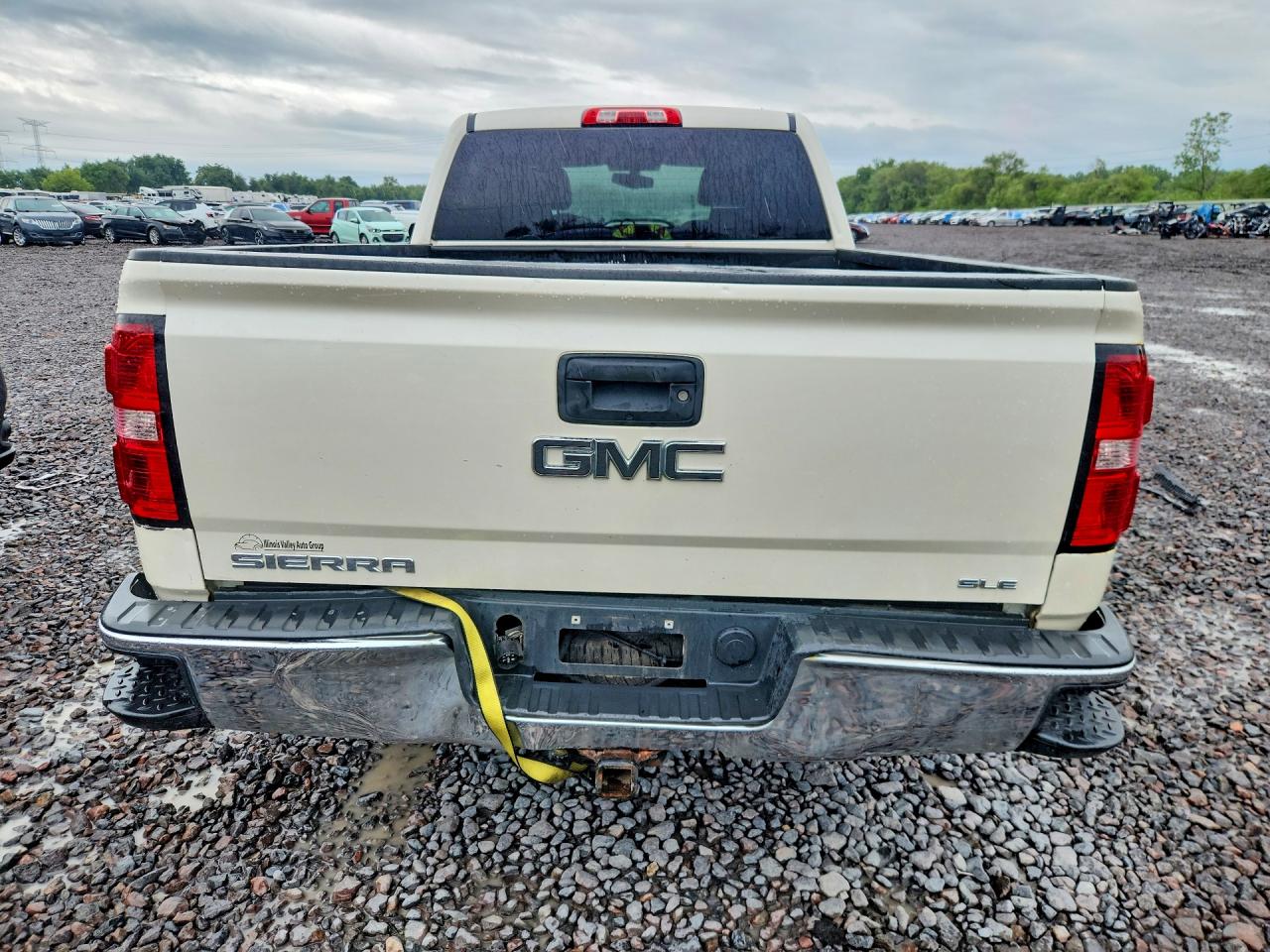 2014 Gmc Sierra K1500 Sle White vin: 3GTU2UEC6EG133385