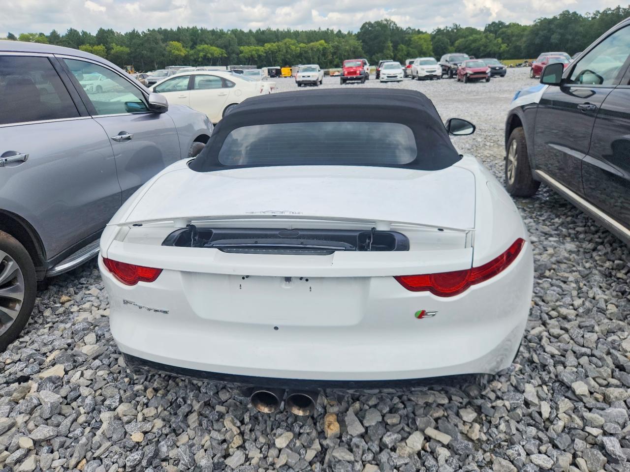2014 Jaguar F-type S Белый vin: SAJWA6FC7E8K07698