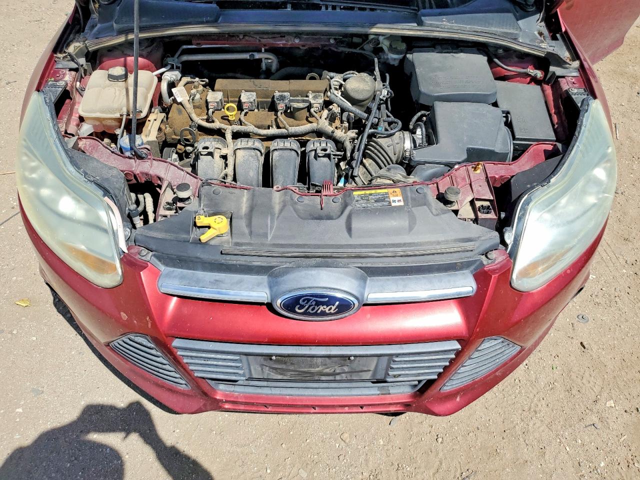 2014 Ford Focus Se Red vin: 1FADP3F21EL262290